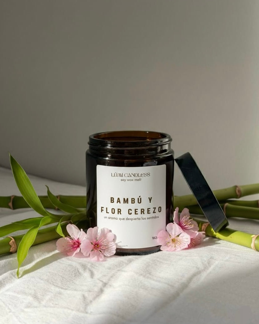 BAMBÚ Y FLOR DE CEREZO